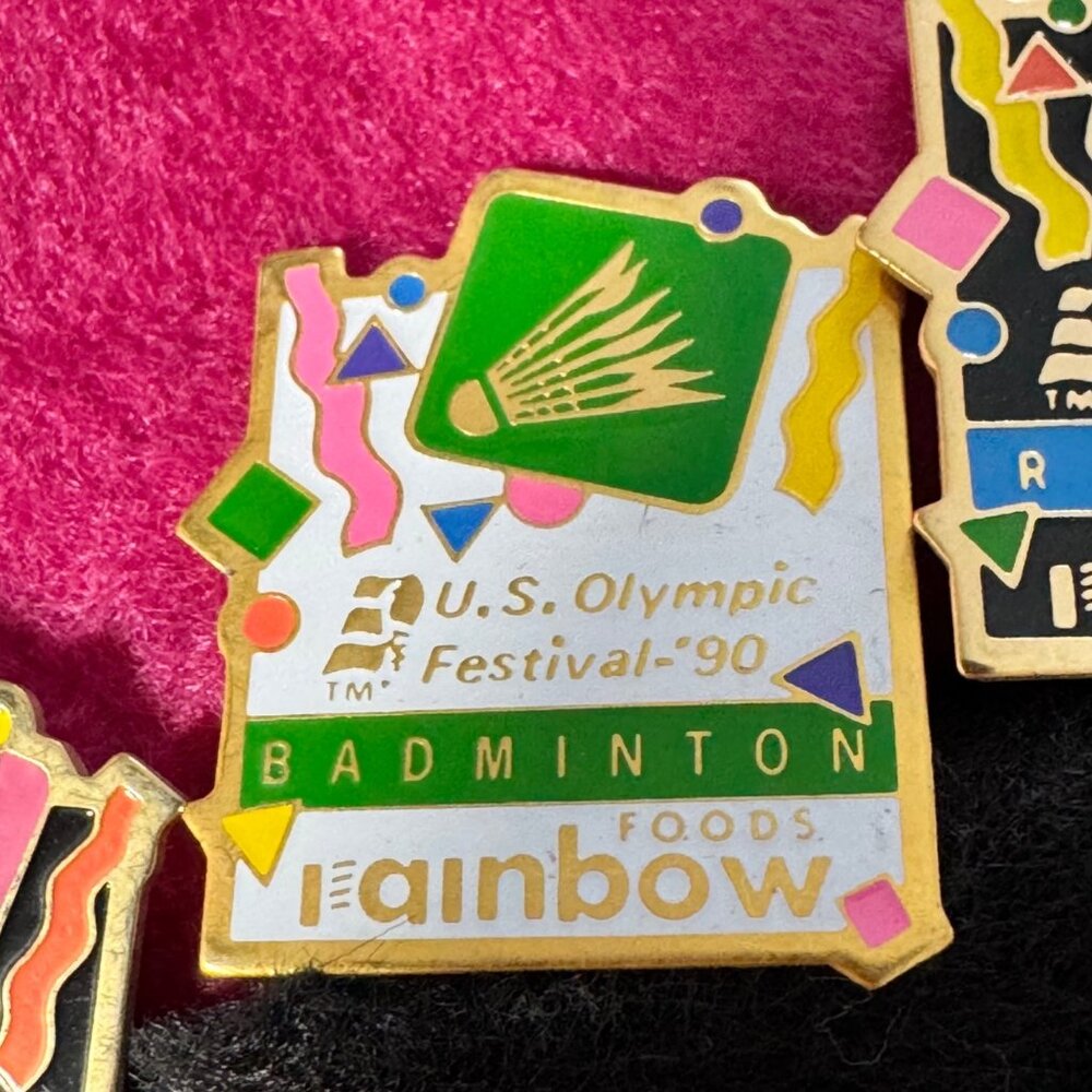 1990 U.S. Olympic Festival Rainbow Foods Hat Pins 62 PC Collectible Minnesota - Picture 12 of 16